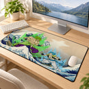 Broly Vs Gogeta Dragon Ball The Great Wave Japan Desk Mat