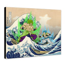 Broly Vs Gogeta Dragon Ball The Great Wave Japan - Living Room - Canvas Wall Art - Print - Wall Decor