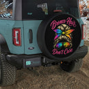Bronco Hair Don't Care Car Spare Tire Cover