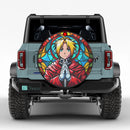 Edward Elric Fullmetal Alchemist Japan Anime Stained Glass Jeep Car Spare Tire Cover