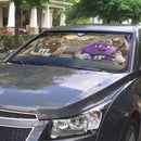 Brown & Purple M&M Chocolate Custom Car Windshield Sunshades