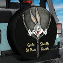 Bugs Bunny Looney Tunes Zip Get In Shit Down Shut Up Hold On Car Spare Tire Cover