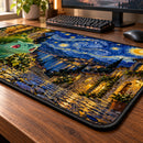 Bulbasaur Grass Pokemon Starry Night Desk Mat