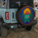 Ivysaur Pokemon Stained Glass Jeep Car Spare Tire Cover