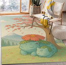 Venusaur Bulbasaur Cherry Blossom Rectangular Area Rug