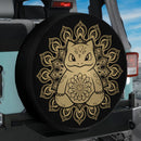 Mandala Meditating Bulbasaur Pokemon Yoga Jeep Car Spare Tire Cover