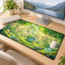 Bulbasaur x Chikorita Grass Pokemon Desk Mat