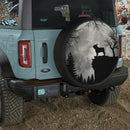 Moonlight French Bulldog Silhouette Car Spare Tire Cover