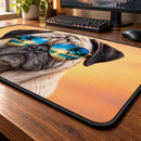 Bull Dog Summer Glass Desk Mat