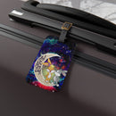 Bunny Couple Love You To The Moon Galaxy Luggage Tag