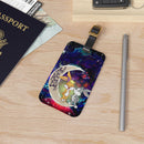 Bunny Couple Love You To The Moon Galaxy Luggage Tag