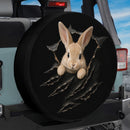 Peeking Bunny Car Spare Tire Cover