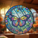 Color Butterfly Stained Glass Suncatcher
