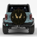 Papilio polytes Butterfly Gothic Moon Sun Jeep Car Spare Tire Cover