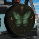 Butterfly Moon Green Jeep Car Spare Tire Cover