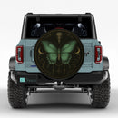 Butterfly Moon Green Jeep Car Spare Tire Cover