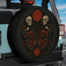 Butterfly Skull Red Admiral Moon Sun Gothic Jeep Car Spare Tire Cover
