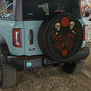 Butterfly Skull Red Admiral Moon Sun Gothic Jeep Car Spare Tire Cover