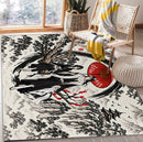 Byakuya Kuchiki x Rukia Kuchiki Bleach Japan Ink Style Rectangular Area Rug