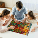 Cactus Stained Glass Jigsaw Puzzle