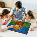 Calcifer Howls Moving Castle Stained Glass Jigsaw Puzzle