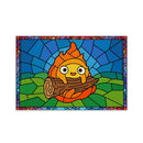 Calcifer Howls Moving Castle Stained Glass Jigsaw Puzzle