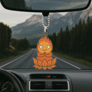 Calcifer Ghibli Mandala Meditating Yoga Lotus Car Ornament Custom Car Accessories Decorations
