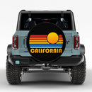 Sunset Retro California Car Spare Tire Cover