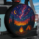 Camfire Starry Night Stained Glass Jeep Car Spare Tire Cover