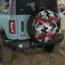 Grey Camouflage Baseball Car Spare Tire Cover