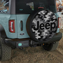 Camo B&W Jeep Car Spare Tire Cover