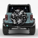Camo B&W Jeep Car Spare Tire Cover