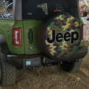 Camo Jeep Custom Wheel Cover With Camera Hole