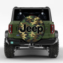 Camo Jeep Custom Wheel Cover With Camera Hole