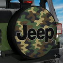 Camo Jeep Custom Wheel Cover With Camera Hole