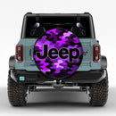 Camo Purple Jeep Car Spare Tire Cover