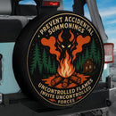 Camping Fire Forces Car Spare Tire Cover