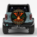 Camping Fire Forces Car Spare Tire Cover