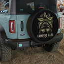 Camping Girl Symbol Car Spare Tire Cover