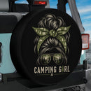 Camping Girl Symbol Car Spare Tire Cover