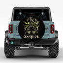 Camping Girl Symbol Car Spare Tire Cover