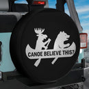 Funny Canoe Believe This Moose Bear Jeep Car Spare Tire Cover