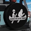 Funny Canoe Believe This Alien Bigfoot Jeep Car Spare Tire Cover