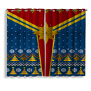 Captain Christmas Window Curtain