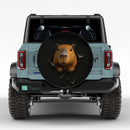 Capybara In A Torn Bag Jeep Car Spare Tire Cover