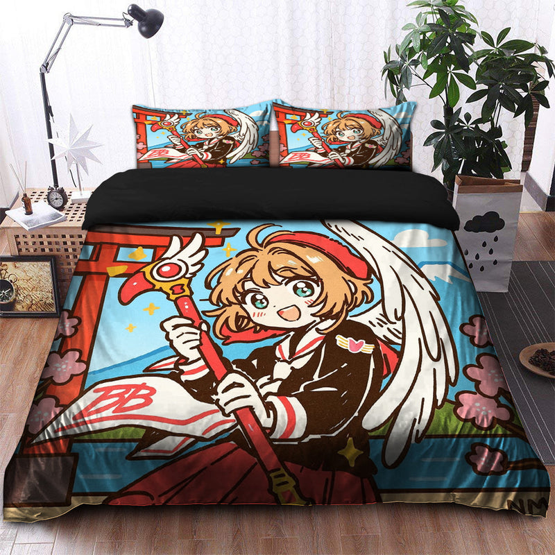 Cardcaptor Sakura Anime Japan Ink Style Bedding Set