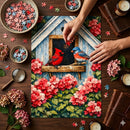 Cardinal Birds Couple Jigsaw Puzzle