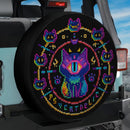 Cat Pixel Car Spare Tire Cover