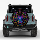 Cat Pixel Car Spare Tire Cover
