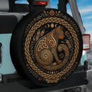 Cat Mandala Car Spare Tire Cover